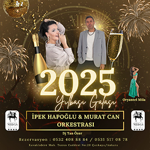 Midas Otel Ankara 2025 Yılbaşı Programı