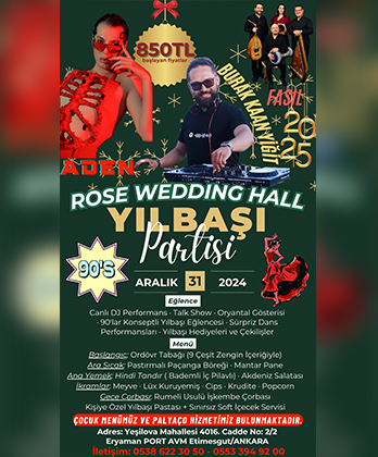 Rose Wedding Hall Yılbaşı Programı 2025