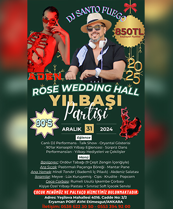 Rose Wedding Hall Yılbaşı Programı 2025